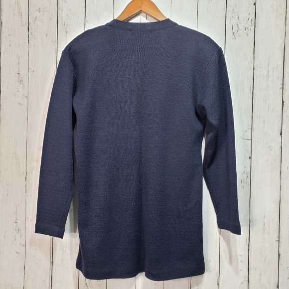 Vintage Outlander Collection Navy Blue Gold Knit C - Picture 3 of 5